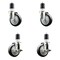 Service Caster 4 Inch 316SS Black Poly Swivel 1-7/8 Inch Expanding Stem Caster Brake SCC, 2PK SS316EX20S414-PPUB-BLK-2-TLB-2-178 - alternate 1